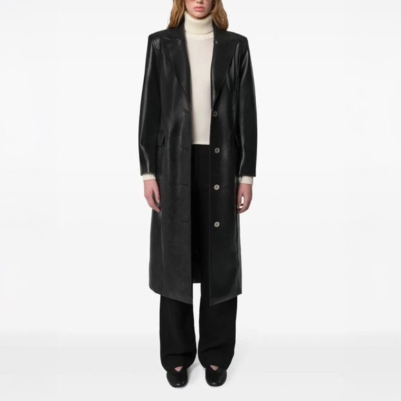 APPARIS Lauren Vegan Leather Overcoat - Picture 1 of 8